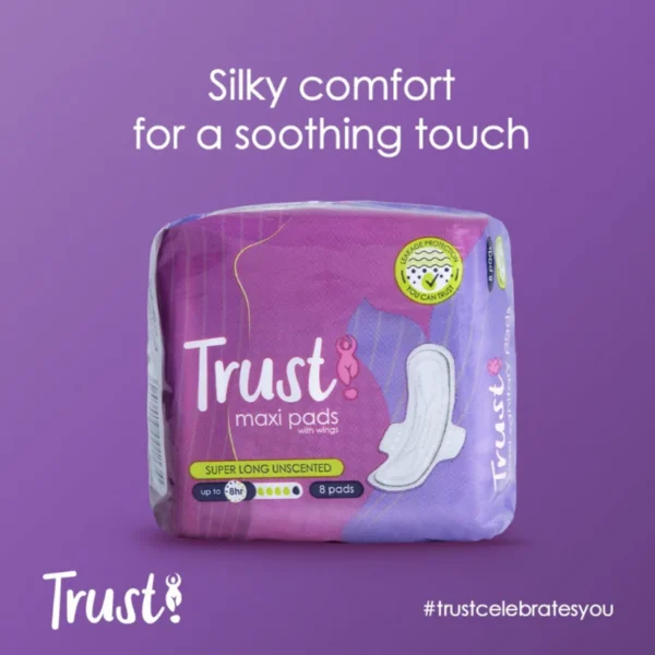 Trust Maxi Pads Super Long Unscented - 8 Pack - Image 3