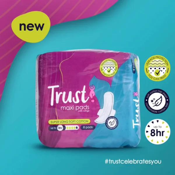 Trust Maxi Pads Super Long Soft Cotton - 8 Pack - Image 3
