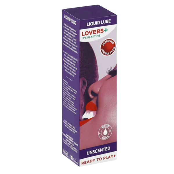 Lovers Plus Natural Lube - Water-Based, Glycerin, and Paraben-Free