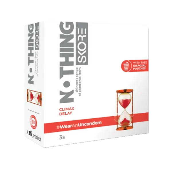 Skore Nothing Climax Delay Condoms - 3 Pack