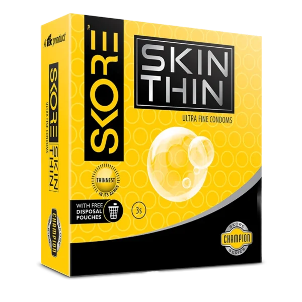 Skore Champion Series Skin Thin Condoms - 3 Pack