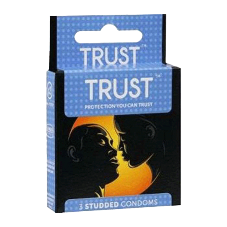 Trust 3 studded condoms