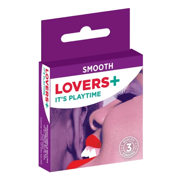 Lovers+ Smooth Condoms - 3 Pack