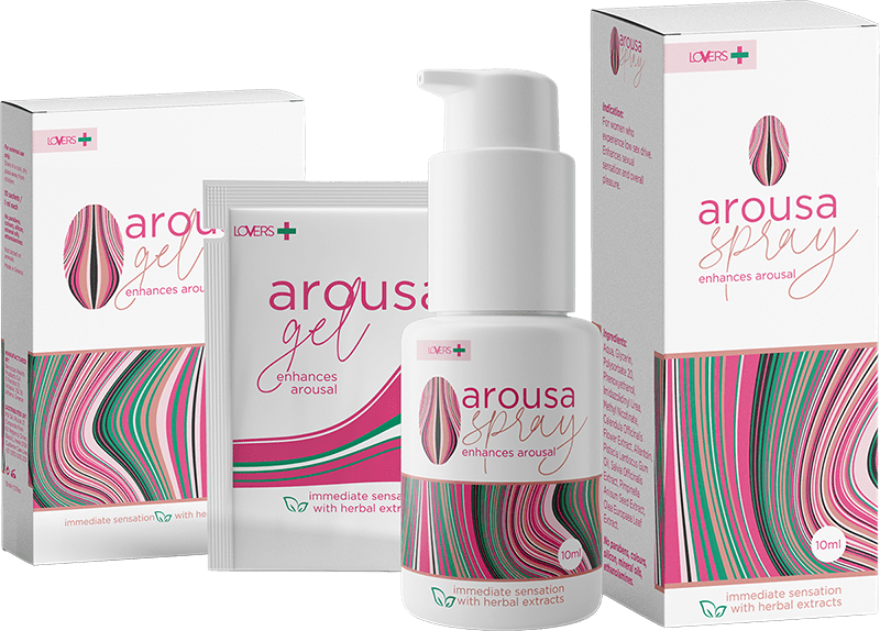 Lovers plus arousa spray gel range