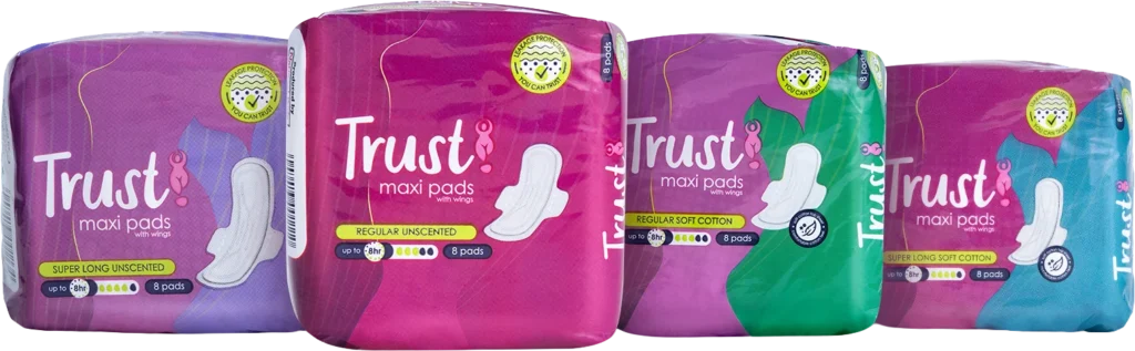 Trust maxi pads range